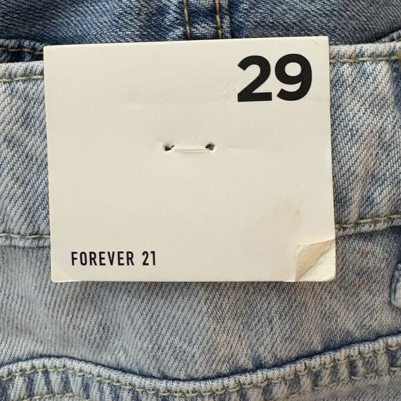 Forever 21  Wide Leg High Rise Light Wash Jeans Womens Size 29 NWT New - Picture 4 of 8